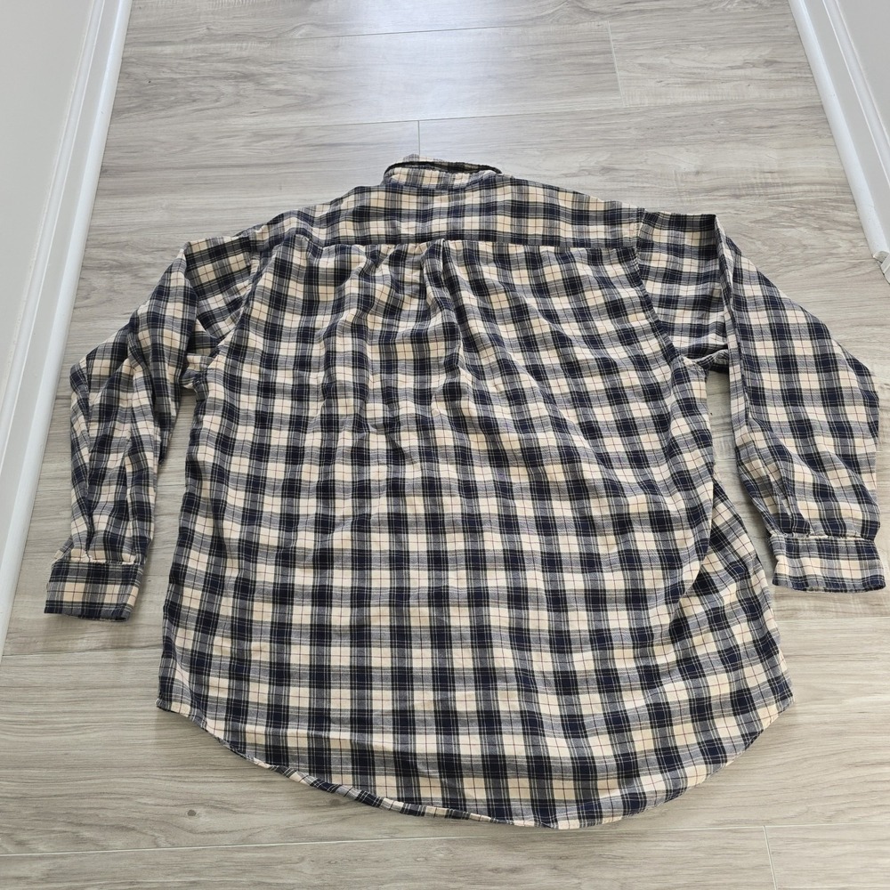Vintage 90s Colours By Alexander Julian Men 2XL Long Sleeve Shirt Plaid Blue - Picture 8 of 9